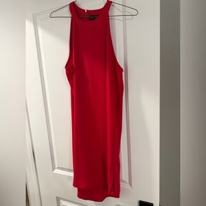 Adrienne Vittadini Vibrant Red High Low Dress